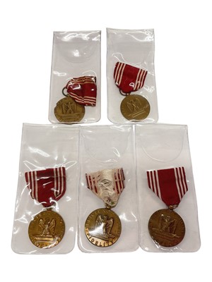 Lot 945 - Group of five United States Army Good Conduct medals, (5).