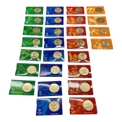 Lot 535 - World - mixed coinage and medalets to include Australia Sydney Olympics 2000 coins in cardboard folders issue & others