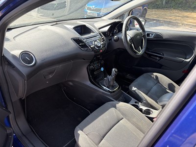 Lot 75 - 2016 Ford Fiesta 1.0 EcoBoost Titanium 5 door, manual, finished in blue, reg. no. EN65 YKX.