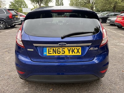 Lot 75 - 2016 Ford Fiesta 1.0 EcoBoost Titanium 5 door, manual, finished in blue, reg. no. EN65 YKX.