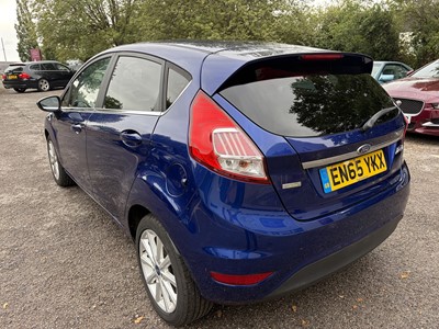 Lot 75 - 2016 Ford Fiesta 1.0 EcoBoost Titanium 5 door, manual, finished in blue, reg. no. EN65 YKX.