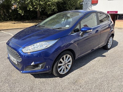 Lot 75 - 2016 Ford Fiesta 1.0 EcoBoost Titanium 5 door, manual, finished in blue, reg. no. EN65 YKX.