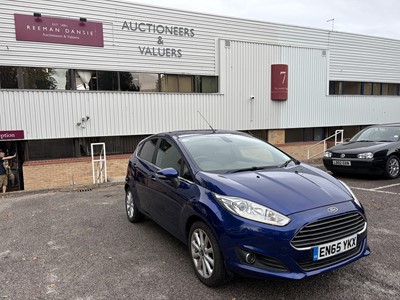 Lot 75 - 2016 Ford Fiesta 1.0 EcoBoost Titanium 5 door, manual, finished in blue, reg. no. EN65 YKX.
