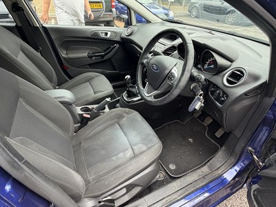 Lot 75 - 2016 Ford Fiesta 1.0 EcoBoost Titanium 5 door, manual, finished in blue, reg. no. EN65 YKX.