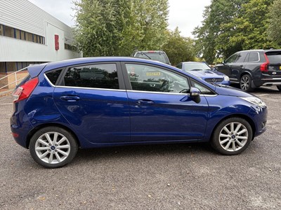 Lot 75 - 2016 Ford Fiesta 1.0 EcoBoost Titanium 5 door, manual, finished in blue, reg. no. EN65 YKX.