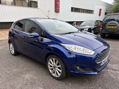 Lot 75 - 2016 Ford Fiesta 1.0 EcoBoost Titanium 5 door, manual, finished in blue, reg. no. EN65 YKX.