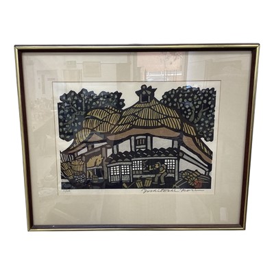 Lot 5139 - Yoshitoshi Mori (Japanese, 1898-1992), woodcut print (31/100), signed, 38m x 26cm