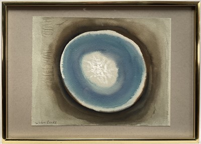 Lot 36 - John Cooke (1929-2018) Circular Abstract Composition, signed, 20cm x 25cm, in glazed frame.