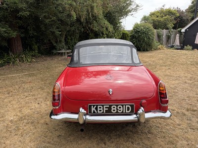 Lot 57 - 1966 MGB Roadster, 1798cc, 2dr, finished in Signal Red, reg. no. KBF891D