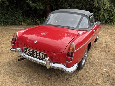 Lot 57 - 1966 MGB Roadster, 1798cc, 2dr, finished in Signal Red, reg. no. KBF891D