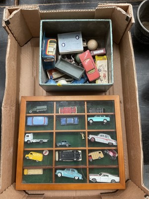 Lot 153 - Group of Dinky cars and other toys