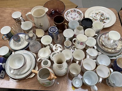 Lot 5093 - Large group of ceramics and glass, including Edinburgh Crystal, Doulton, etc (4 boxes)