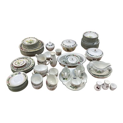 Lot 5035 - Royal Worcester table service 'Worcester Herbs' to include plates, tea cups and saucers etc