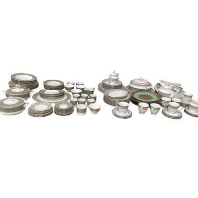 Lot 5060 - Royal Worcester Balmoral pattern dinner and coffee service, a Royal Grafton Sumatra pattern table service and five Continental plates
