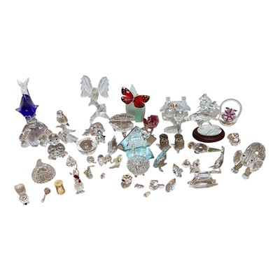 Lot 5047 - Collection of Swarovski figures and other similar