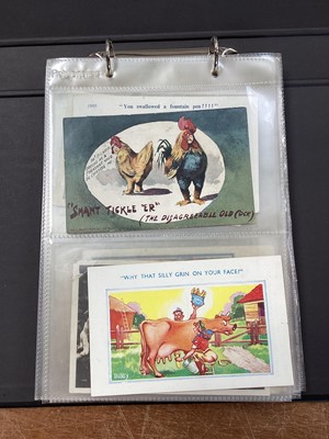 Lot 5079 - Album of early Edwardian and later postcards, all animal themes, approx 50