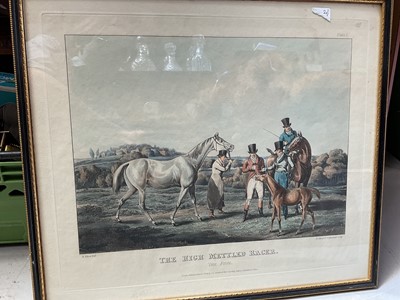 Lot 5164 - Henry Alken, set of four prints, pub. 1821, 'The Foal', 'In Training', 'The Post Horse' and 'The Hunter', 28cm x 37cm, in glazed Hogarth frames (4)
