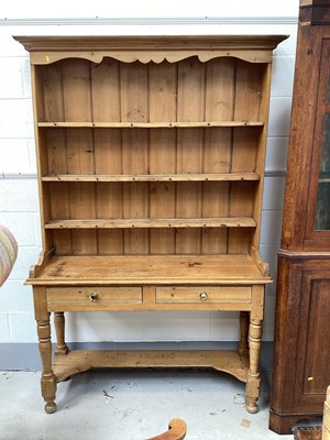 Lot 5305 - 19th century pine dresser measuring 135cm wide x 42cm deep x 213cm tall