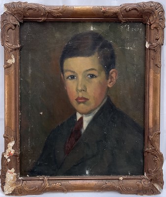 Lot 109 - Continental School, early 20th century portrait, indistinctly signed and dated, 45cm x 37cm, framed
