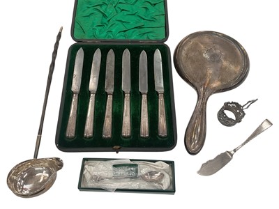 Lot 980 - Group of silver and silver plate
