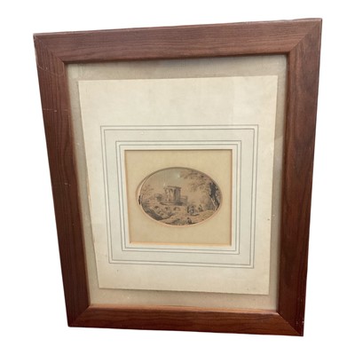 Lot 1102 - 18th / 19th century pen and wash grand tour landscape