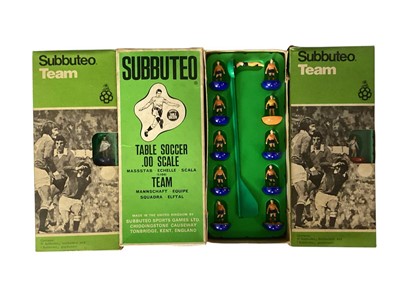 Lot 90 - Subbuteo vintage football sets, QPR & Crystal Palace, plus modern Teams and other accessories (qty)