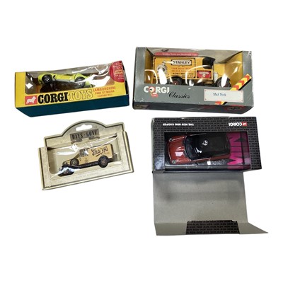 Lot 5171 - Group of model cars, including a boxed Corgi Lamborghini, other Corgis, Days Gone, etc