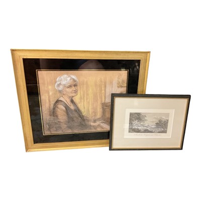 Lot 1269 - Group of old pictures and prints in glazed frames.