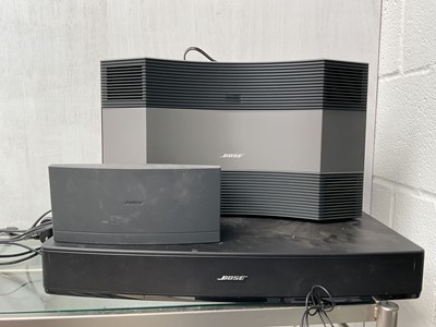 Lot 5174 - Bose Acoustic Wave Music System II, a Bose Wave DAB module, and a Bose Solo TV sound system (3)