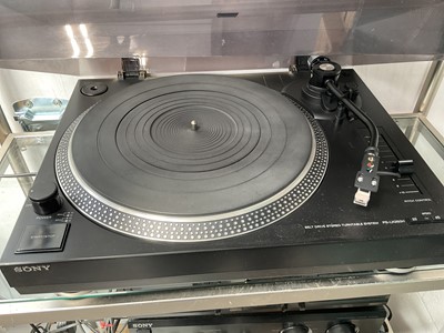 Lot 5175 - Sony hifi stack, including turntable, tape deck, CD player and amplifier
