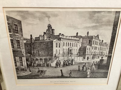 Lot 1262 - Pair of reproduction prints, King Street and Market Street, Manchester, 30cm x 40cm, in glazed frames