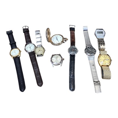 Lot 5188 - Large quantity of various watches to include Leonidas military issued watch and others