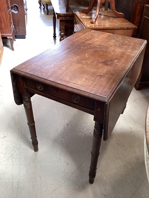 Lot 5360 - 19th century mahogany pembroke drop leaf table