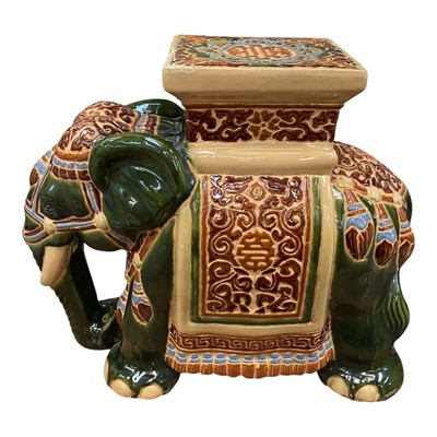 Lot 23 - Elephant form garden seat