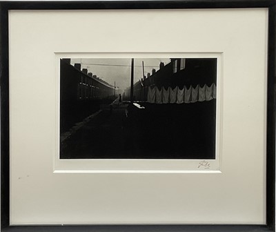 Lot 292 - Ian Berry (b.1934) signed photographic print - 'Houses for Colliery Workers, Ashington, Northumberland', signed in ink, 25.5cm x 35cm, in glazed frame