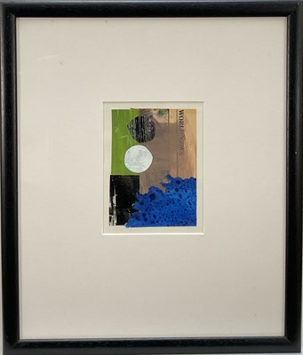 Lot 297 - Sarah Price, contemporary, mixed media collage - Abstract, 'Experiencing the Collective Unconscious', 15cm x 11.5cm, in glazed frame