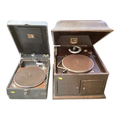 Lot 111 - Two HMV gramophones