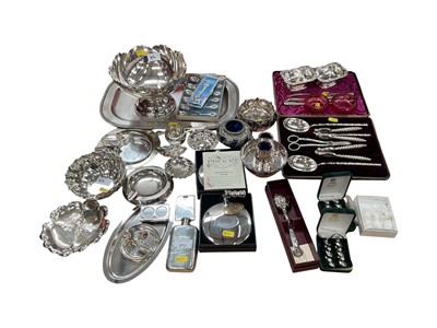 Lot 412 - Group of silver plated wares