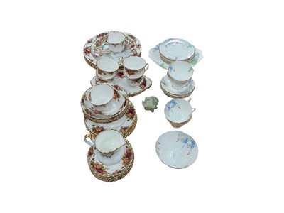 Lot 404 - Collection of Royal Albert Old Country Roses tablewares and collection of Paragon woodland bluebell teawares