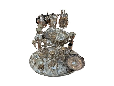 Lot 405 - Collection of plated wares