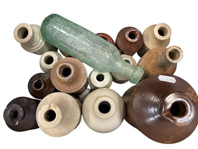 Lot 493 - Collection Victorian lemonade bottles and other old stoneware bottles