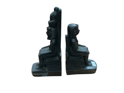 Lot 510 - Pair Egyptian style figures