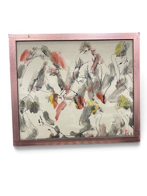 Lot 1255 - Peter Collins- female nude in glazed frames