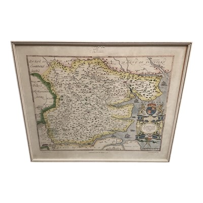 Lot 1234 - Collection of seven framed maps all prints