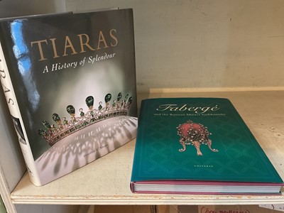 Lot 147 - Two volumes, Tiaras A History of Splendour, by Geoffrey Munn and Faberge and the Russian Master Goldsmiths by Gerard Hill