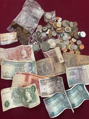 Lot 306 - GB and world coins and banknotes