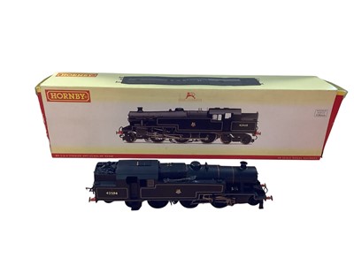 Lot Hornby OO Gauge BR lined black 2-6-4T Thompson Class L1 tank engine 67795, BR lined black 2-6-4 Stainer 4MT Class 4P tank engine 42594 and BR black 2-6-4T Fowler Class 4P tank engine 42328, all...