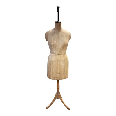 Lot 97 - Kenneth & Lindsell mannequin dated 1972, on wooden tripod base