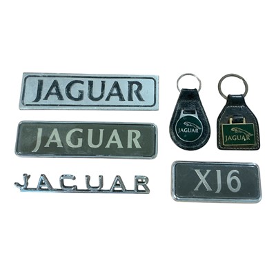 Lot 33 - Group of Jaguar badges and keyrings, (6).