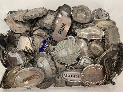 Lot 340 - Collection of various plated spirit labels